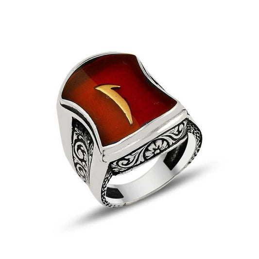 925K Sterling Silver Alif Men Ring