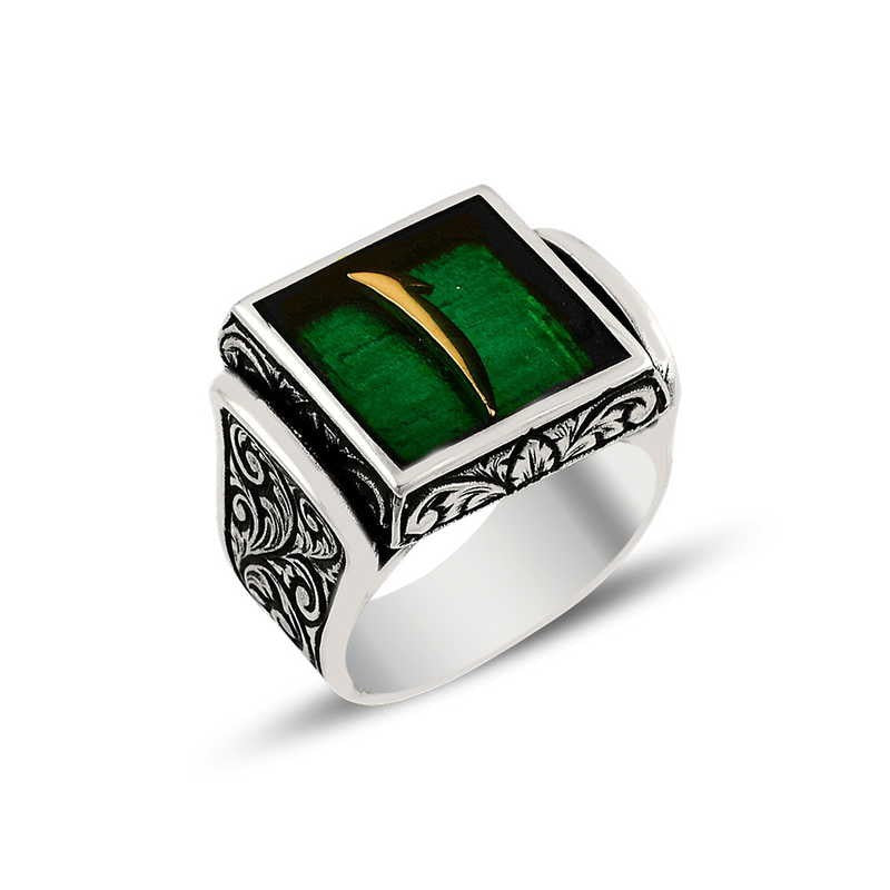 925K Sterling Silver Alif Men Ring