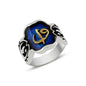 925K Sterling Silver Alif Waav Men Ring