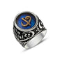 925K Sterling Silver Alif Waav Men Ring