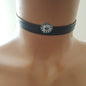 925K Sterling Silver Baguette Choker Necklace