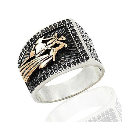 925K Sterling Silver Circassian Men Ring