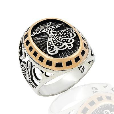 925K Sterling Silver Dervish Men Ring