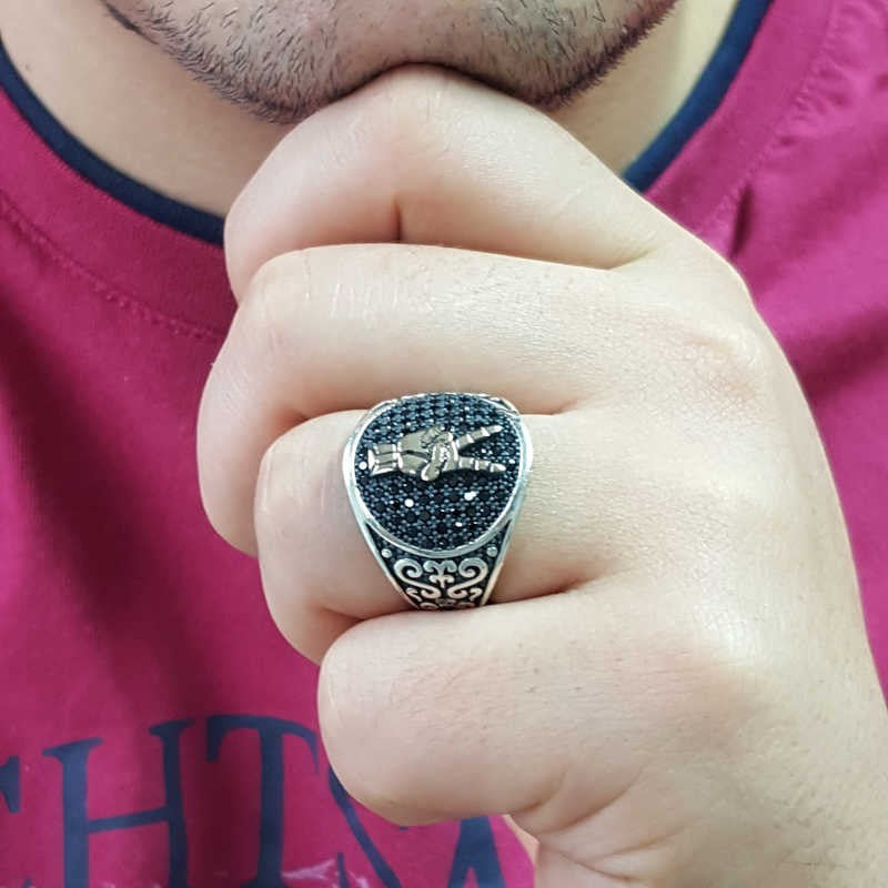 925K Sterling Silver Design Men Ring