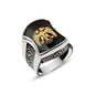 925K Sterling Silver Double Head Eagle Men Ring