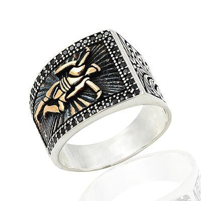 925K Sterling Silver Efe Men Ring