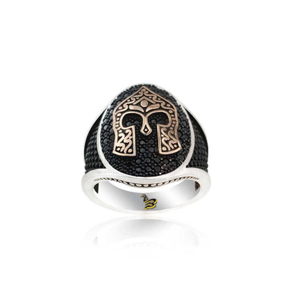 925K Sterling Silver Gladiator Men Ring