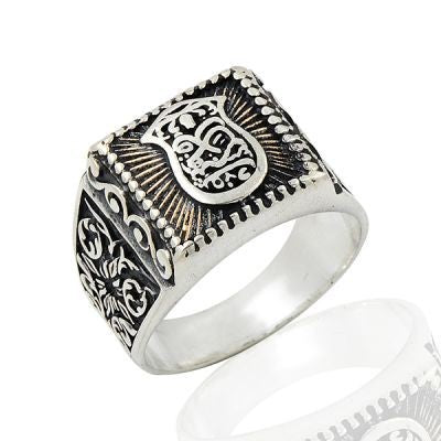 925K Sterling Silver İslamic Men Ring