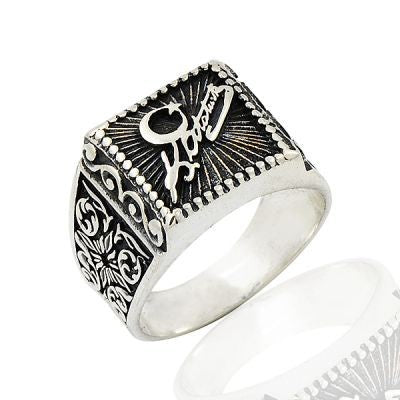 925K Sterling Silver K. Atatürk Men Ring