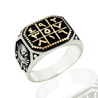 925K Sterling Silver Numerlogical Men Ring