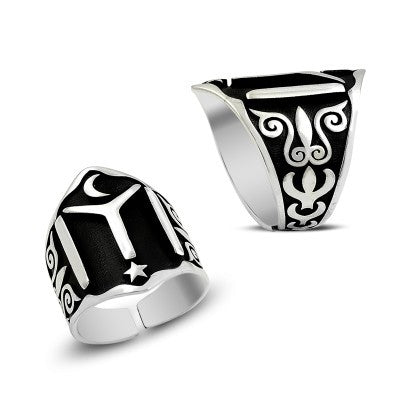 925K Sterling Silver Ottoman Men Ring