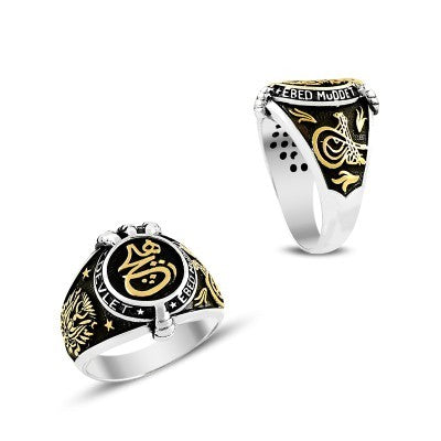 925K Sterling Silver Ottoman Men Ring