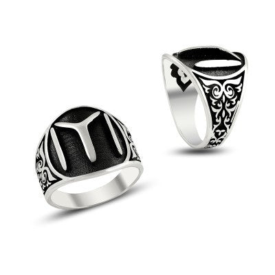 925K Sterling Silver Ottoman Men Ring