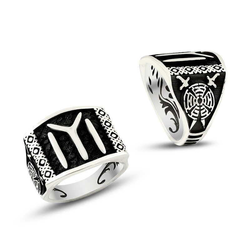 925K Sterling Silver Ottoman Men Ring