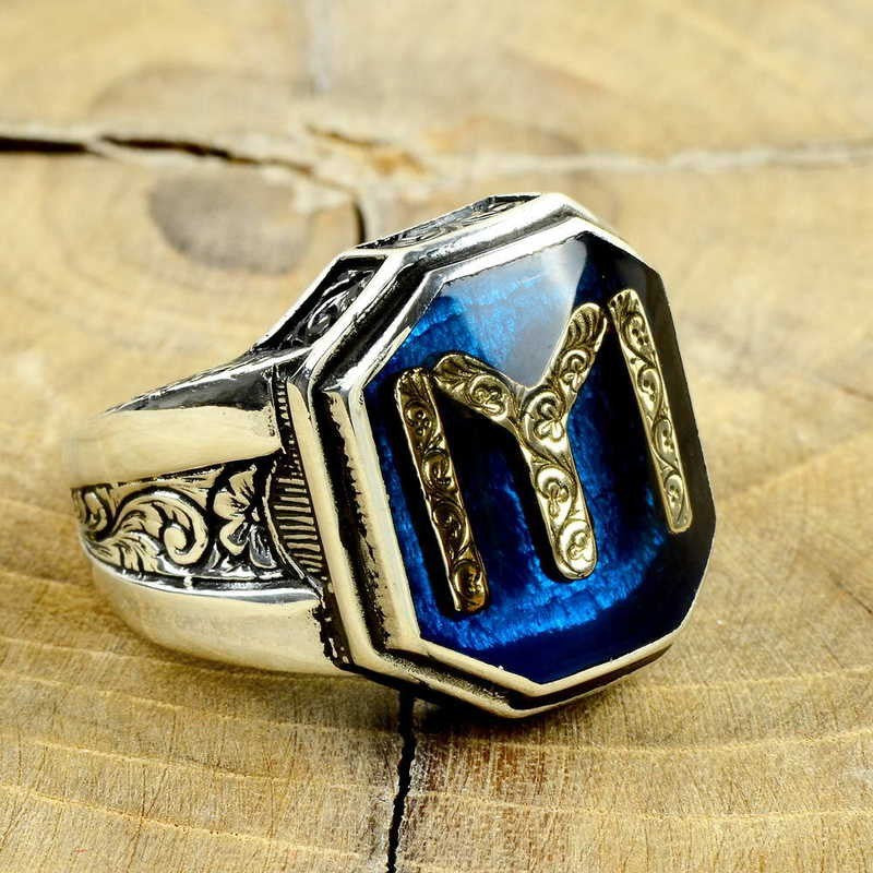 925K Sterling Silver Ottoman Men Ring