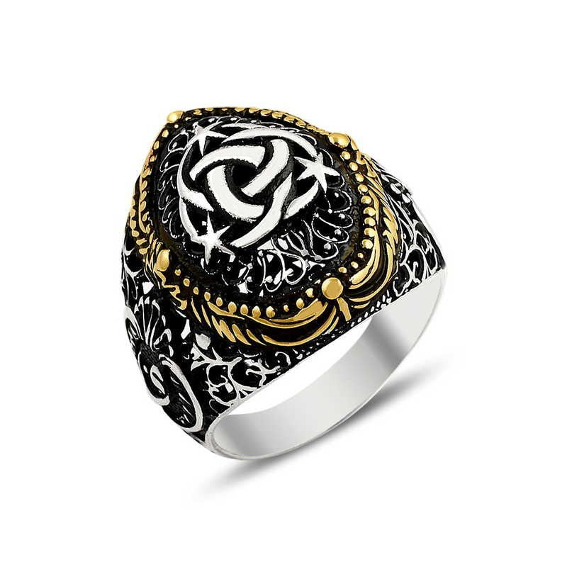 925K Sterling Silver Ottoman Men Ring