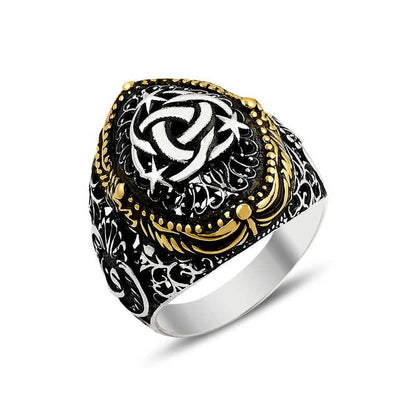 925K Sterling Silver Ottoman Men Ring