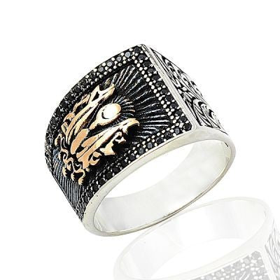 925K Sterling Silver Ottoman Men Ring