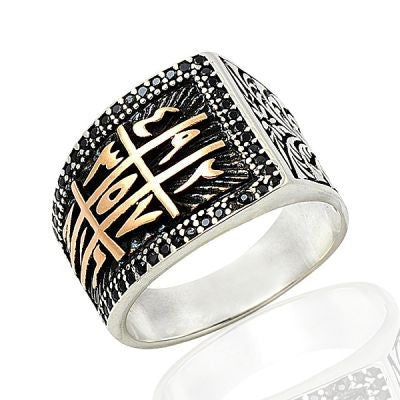 925K Sterling Silver Ottoman Men Ring