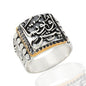 925K Sterling Silver Unutma Yeter Men Ring