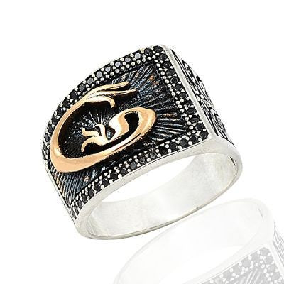 925K Sterling Silver Waav Men Ring