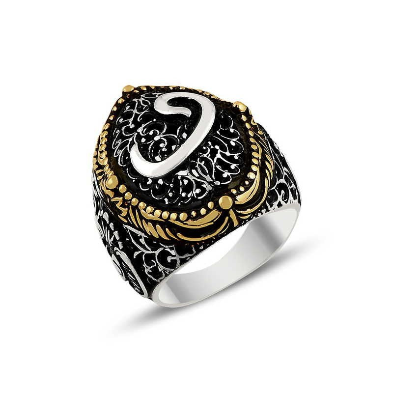 925K Sterling Silver Waav Men Ring