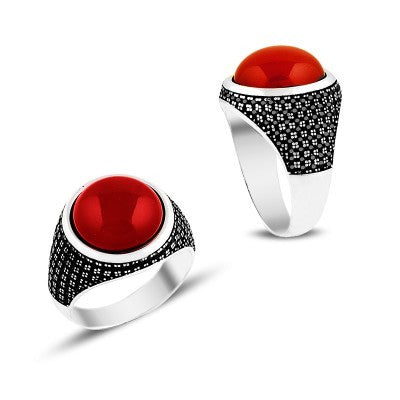 925K Sterling Silver Zircon Men Ring