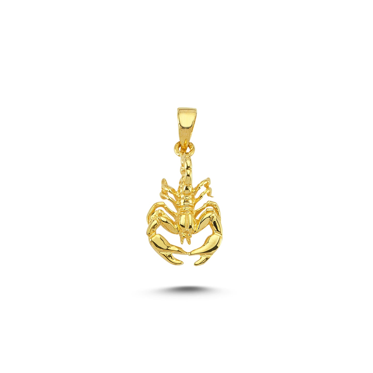 14K Gold Scorpion Animal Charm Necklace