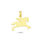 14K Gold Pegasus Animal Charm Necklace