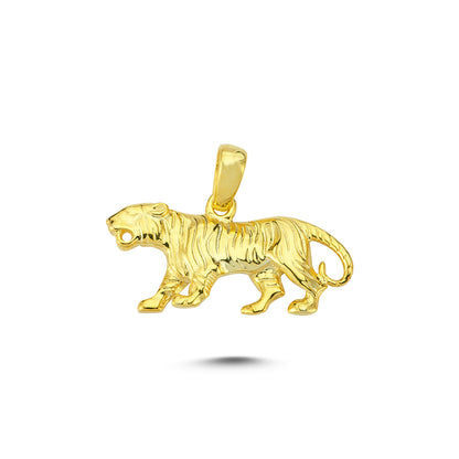 14K Gold Zebra Animal Charm Necklace