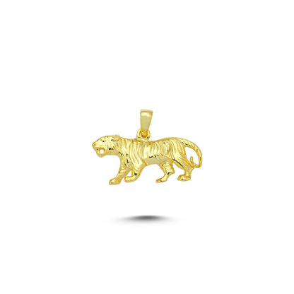 14K Gold Zebra Animal Charm Necklace