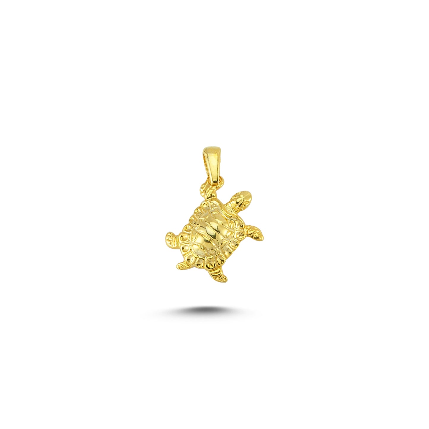 14K Gold Tortoise Animal Charm Necklace