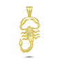 14K Gold Scorpion Animal Charm Necklace