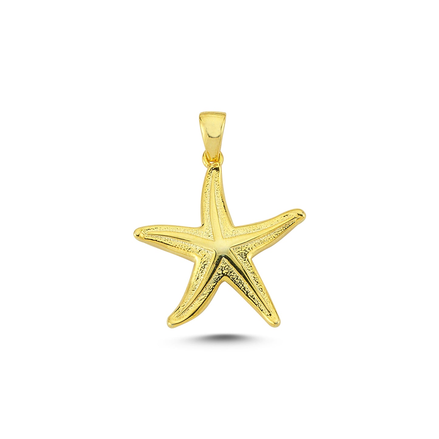 14K Gold Starfish Animal Charm Necklace