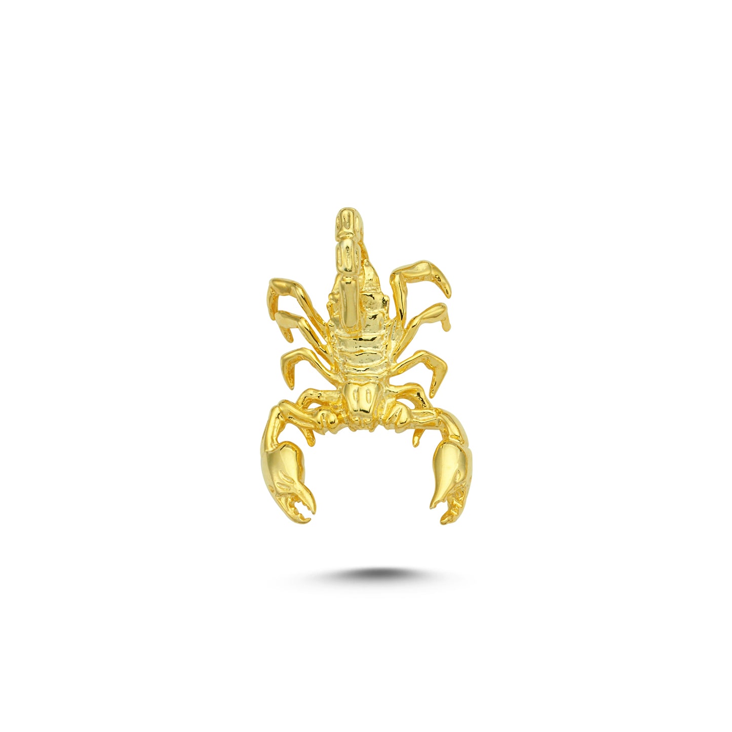 14K Gold Scorpion Animal Charm Necklace