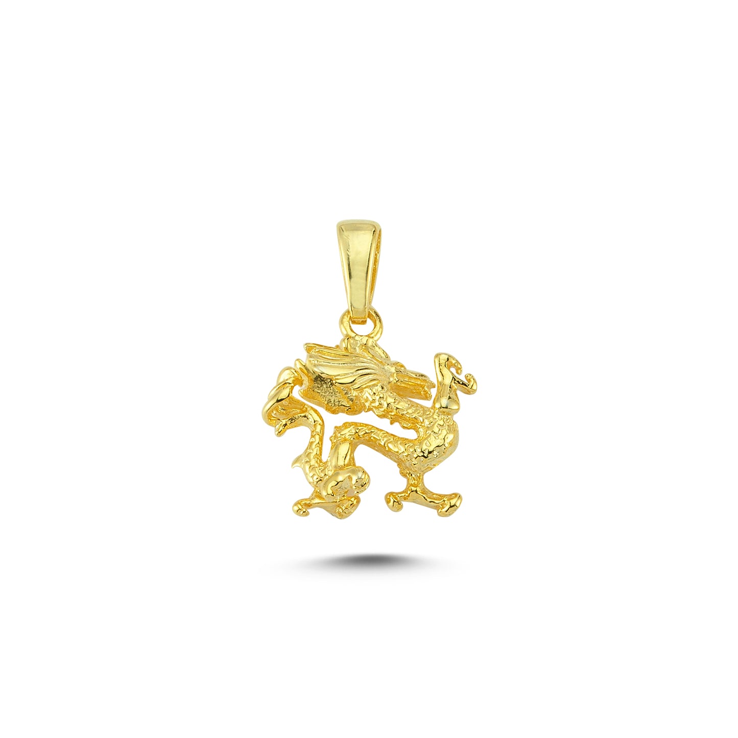 14K Gold DragonAnimal Charm Necklace