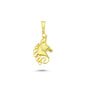 14K Gold Horse Head Animal Charm Necklace