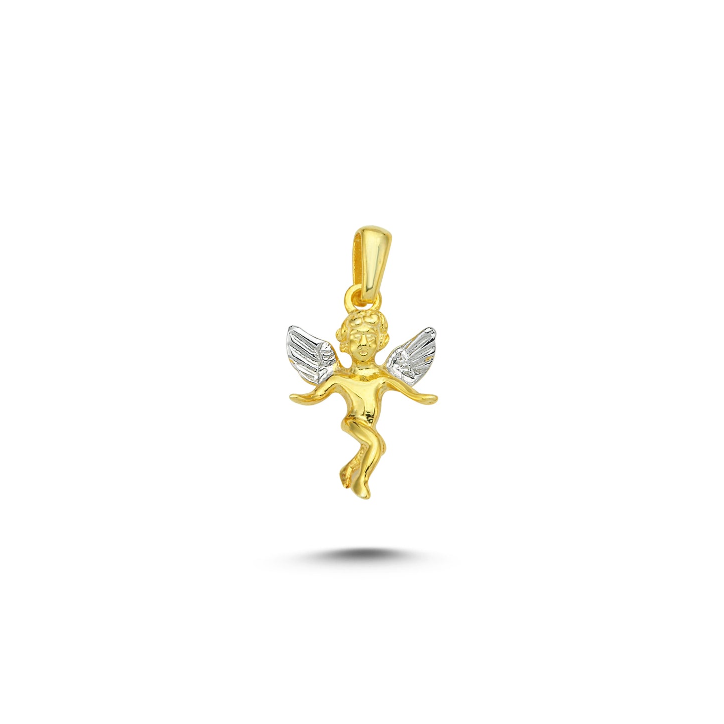 14K Gold Angel Charm Necklace