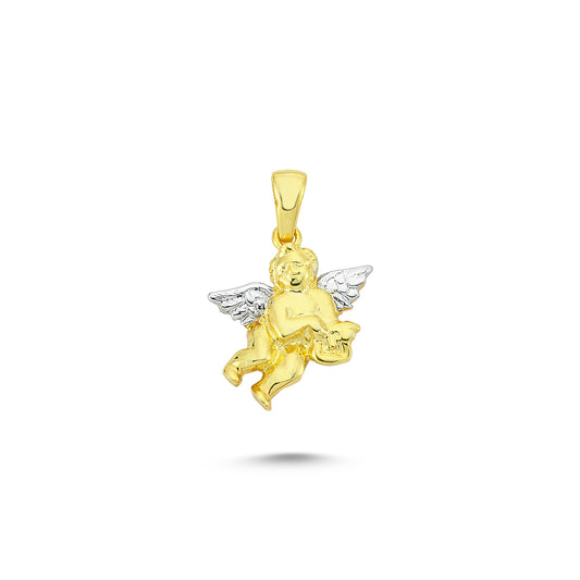 14K Gold Angel Charm Necklace