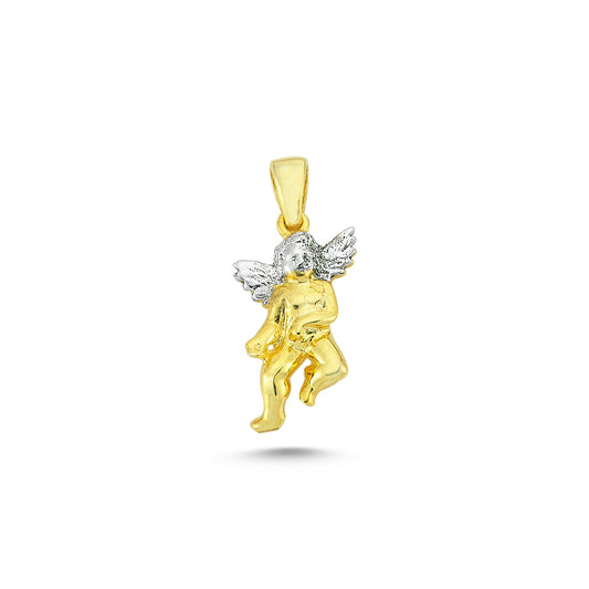 14K Gold Angel Charm Necklace