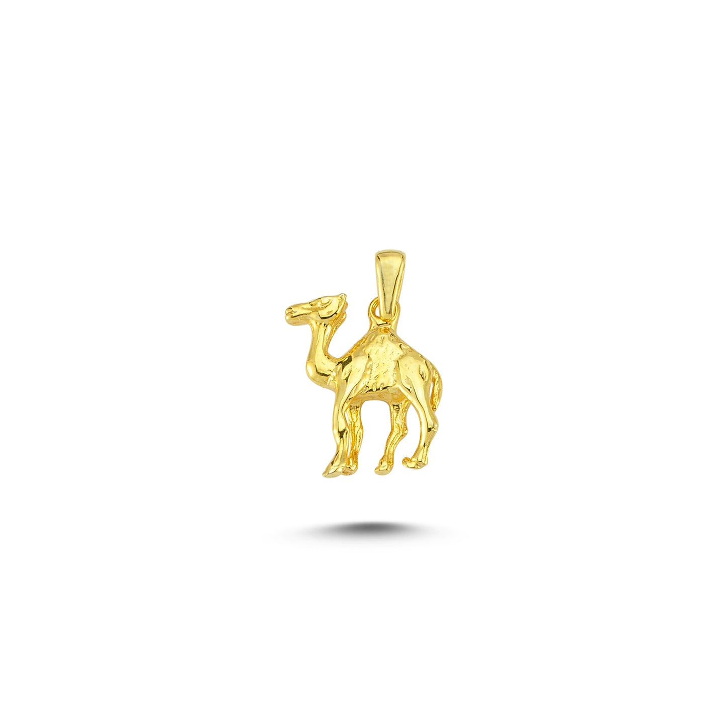 14K Gold Camel Animal Charm Necklace