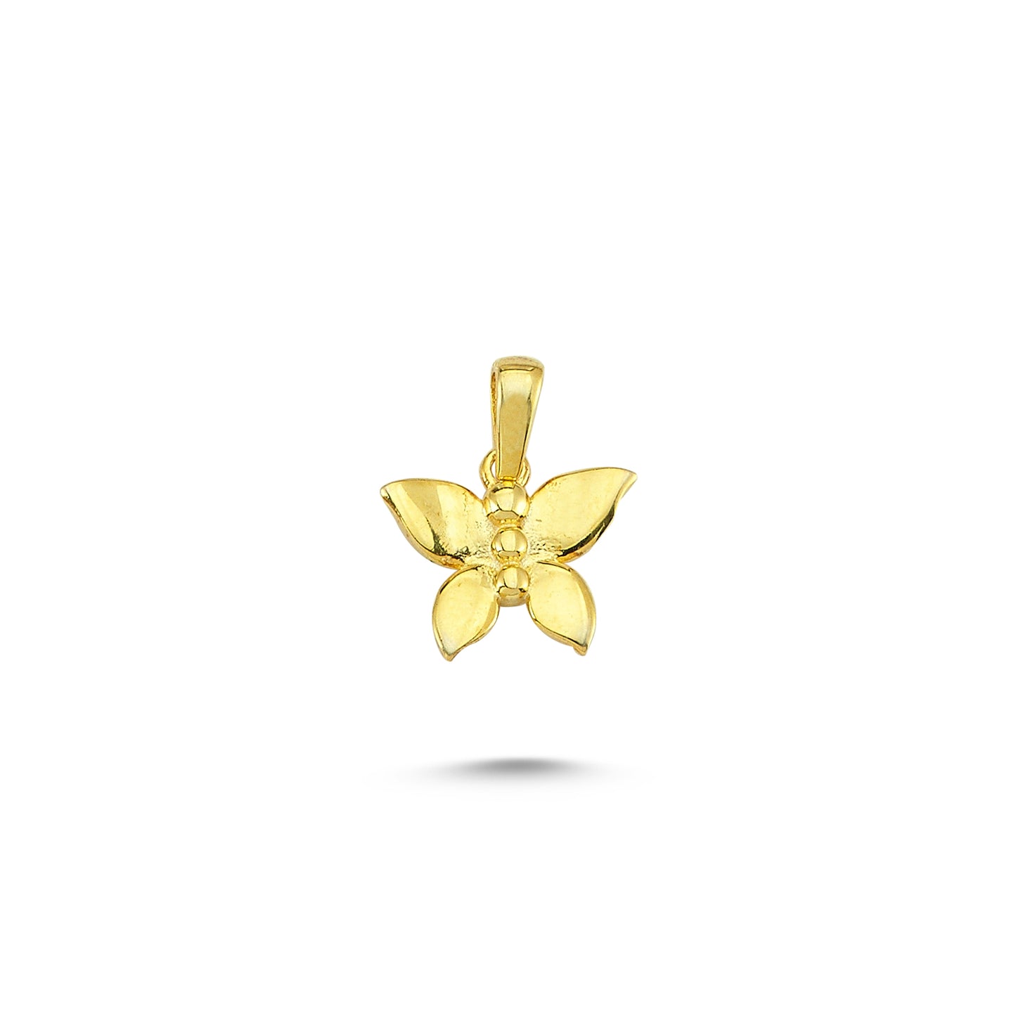 14K Gold Butterfly Animal Charm Necklace