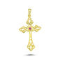 14K Gold Cross Charm Necklace