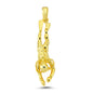 14K Gold Scuba Diver Sport Charm Necklace