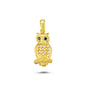 14K Gold Owl Animal Charm Necklace