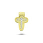 14K Gold Jesus Christ Charm Necklace