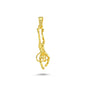 14K Gold Scuba Diver Sport Charm Necklace