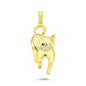 14K Gold Cat Animal Charm Necklace