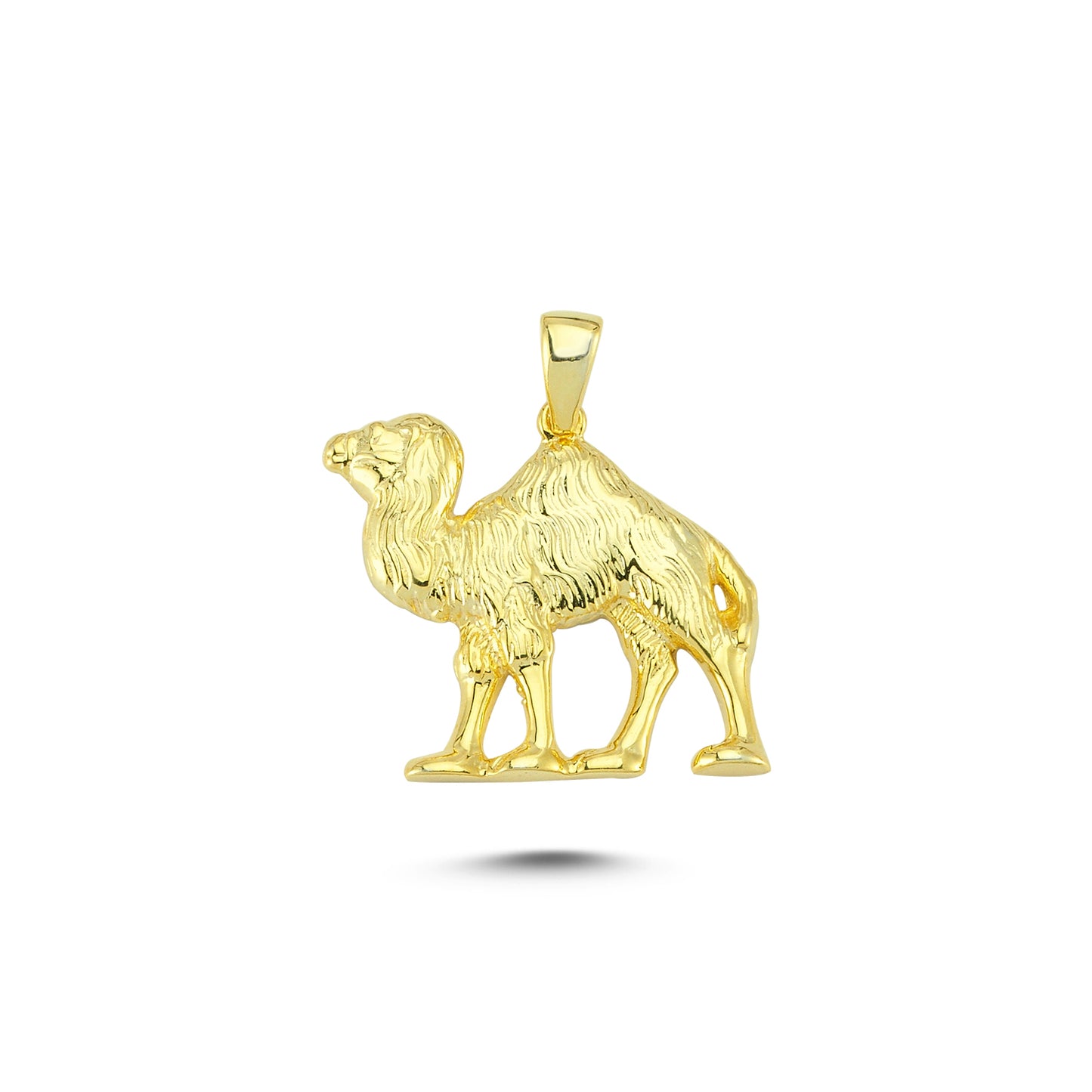 14K Gold Camel Animal Charm Necklace