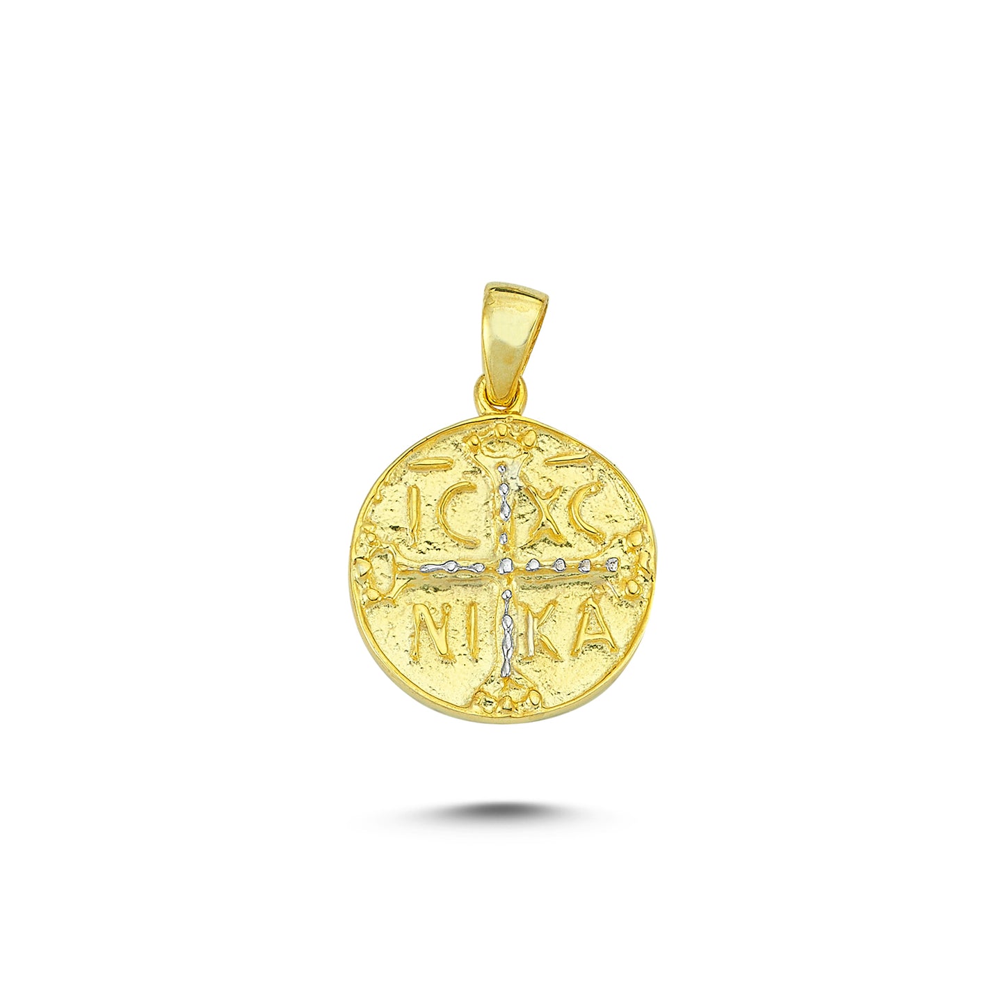 14K Gold St.Helen Constantine Charm Necklace